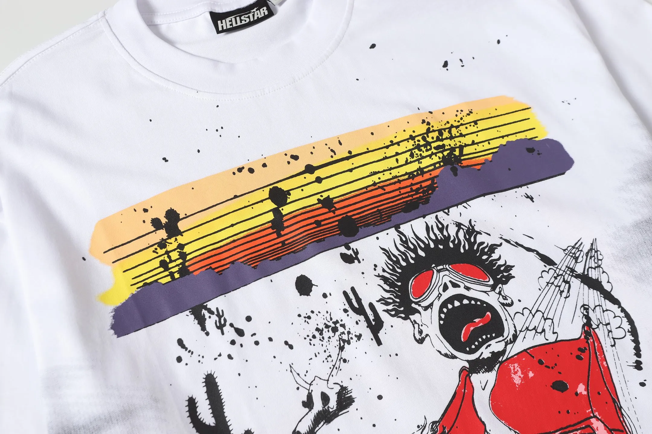 771#White I P54 In Stock Hellstar 、 T （fabric):32 240 Sizes（size）：S-M- L- X L （colour）：White 👉 👉 👉